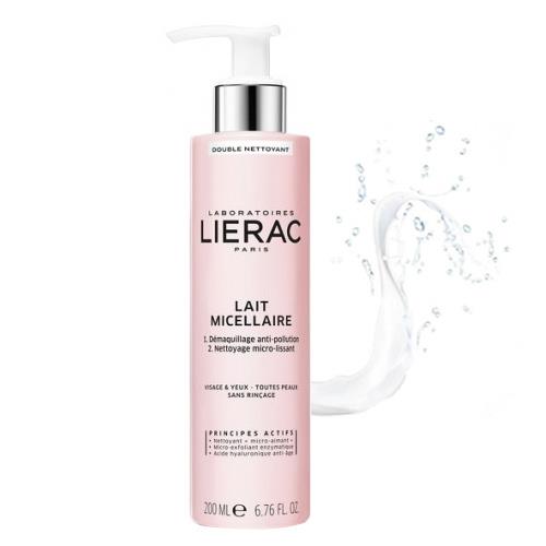 Lierac/ليراك – Lierac Double Cleansing Micellar Milk الوجه والعينين 200 مل